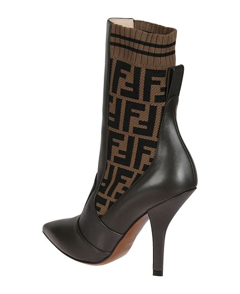 fendi ff motif ankle boots|FENDI FF Motif Ankle Boots .